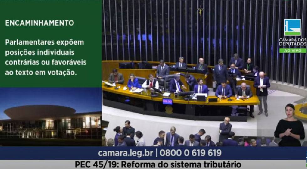 Assista ao vivo a primeira votação do Projeto da Reforma Tributária.